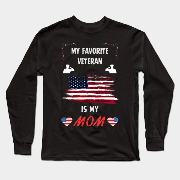 veteran mom Long Sleeve T-Shirt by vaporgraphic